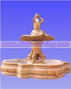 Stone Carving,Natural Stone Brown Fountain Stone Carving,Natural Stone Brown Fountain
