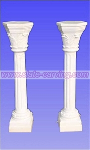 White Marble Columns White Marble Columns