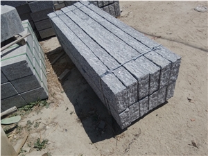 China G341 Grey Granite Pineappled Kerb for Finland,Pineappled Curbstone,Pineappled Curb