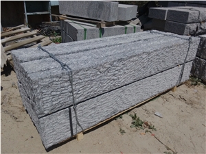 China G341 Grey Granite Pineappled Kerb for Finland,Pineappled Curbstone,Pineappled Curb