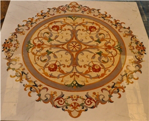 Crema Marfil Marble Beverly Hills Medallion