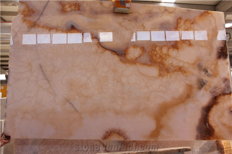 Pink Onyx - (Type 1) Tiles & Slabs Iran