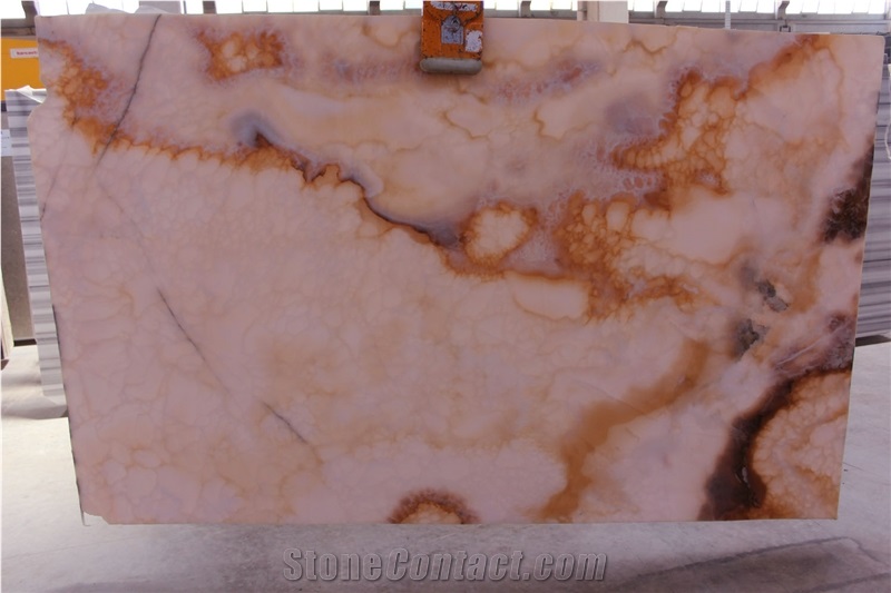 Pink Onyx - (Type 1) Tiles & Slabs Iran