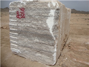 Persian Silver Travertine Block, Iran Grey Travertine