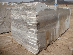 Silver Travertine Blocks