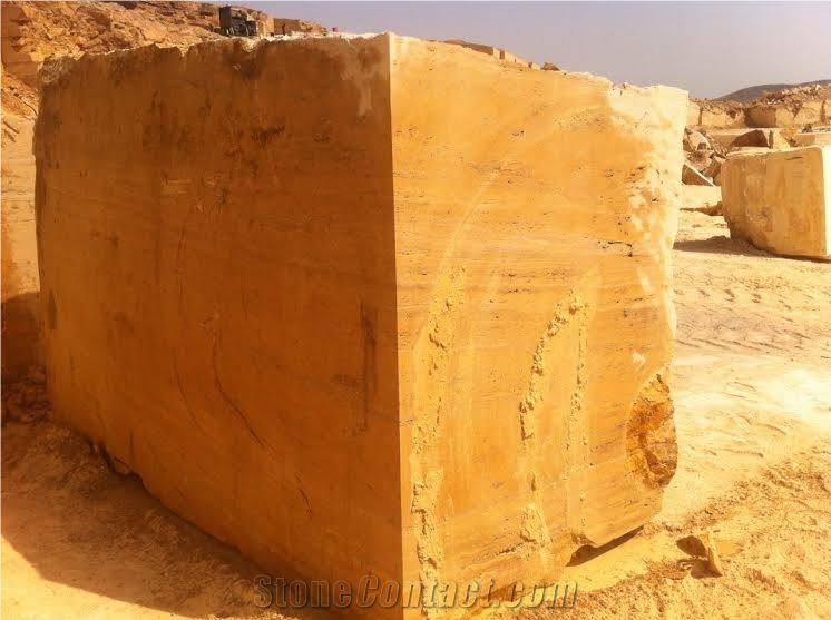 Yellow Trarvertine Blocks