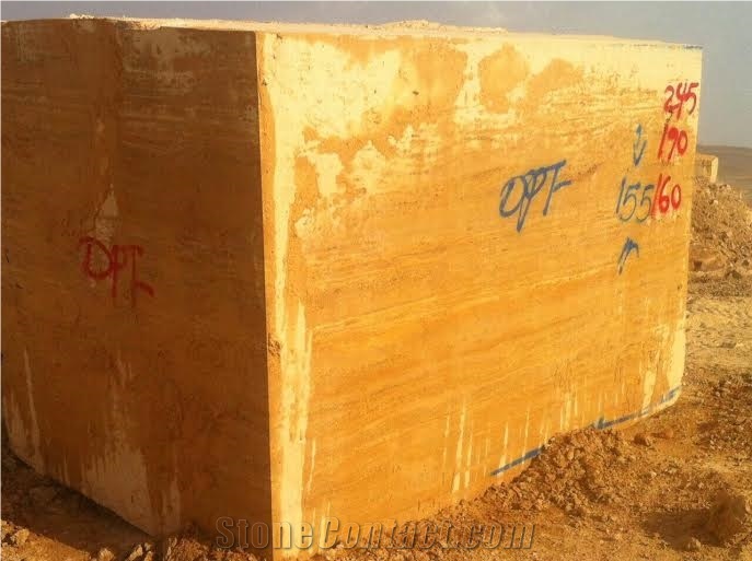 Yellow Trarvertine Blocks