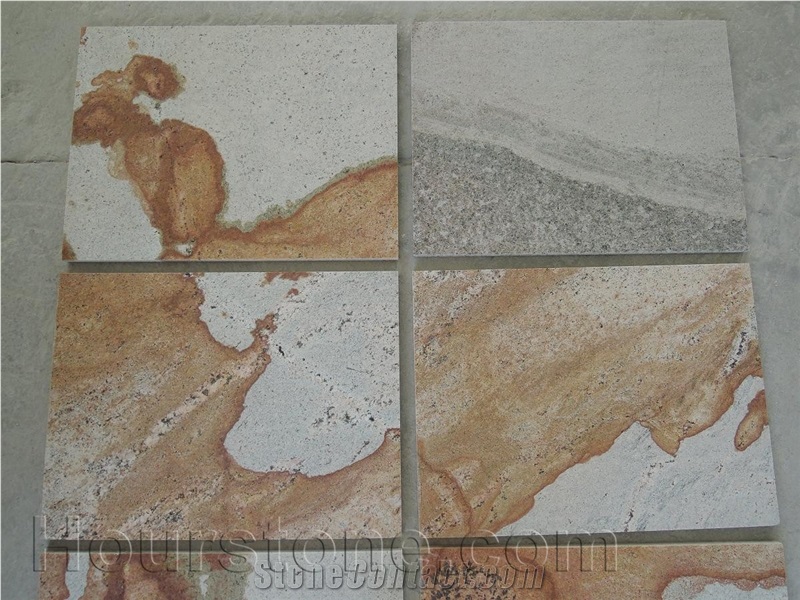 Beautiful Chinese Mathura Gold Granite Slabs & Tiles for Floor Covering