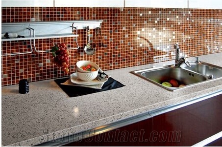 Beige Flower Artificial Marble Stone Artificial Stone Slabs