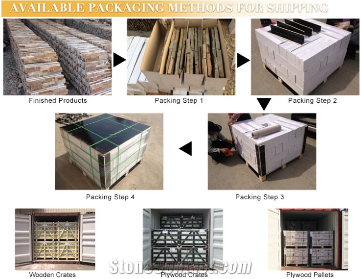 China Cheap Price Rusty Exterior Slate Cultured Stone