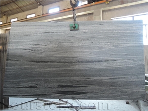 Chinese Popular Nero Santiago Granite Tile