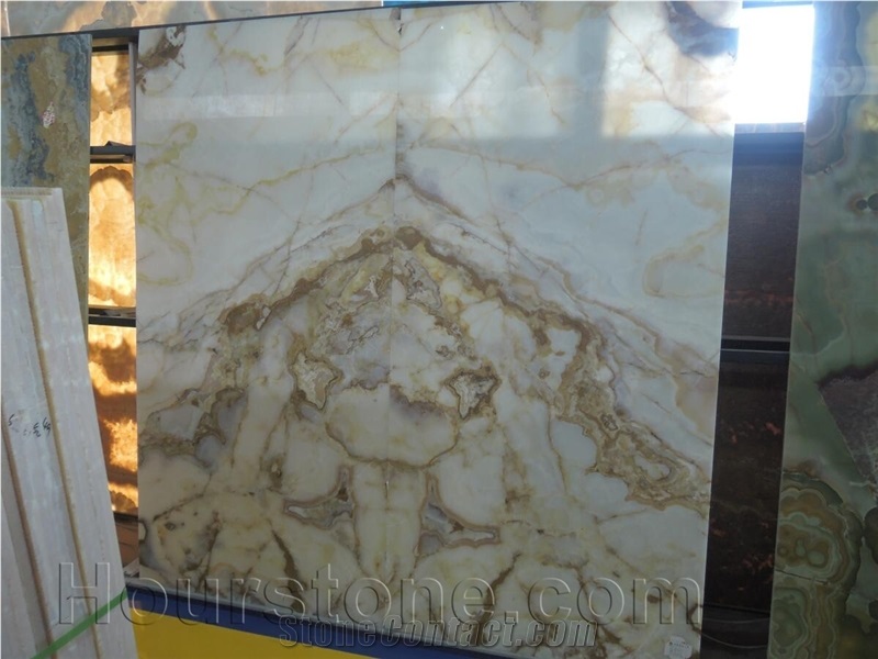 Polish Natural Frappuccino Onyx Slab & Tile，Wall Tile，Onyx Pattern Cheap Price Onyx