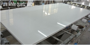 Pure White Artificial Quartz Stone Big Slabs & Tiles