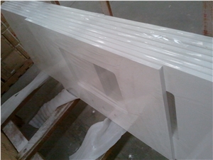 China Fashion White Balck Quartz Kitchentop, Quartz Quartzite Kitchen Countertops