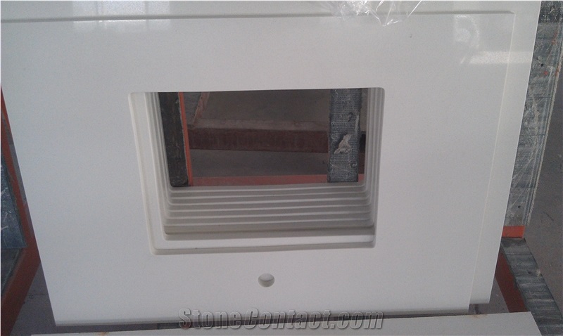 China High Quality Balck Beige White Quartz Kitchen Countertop Factory Price