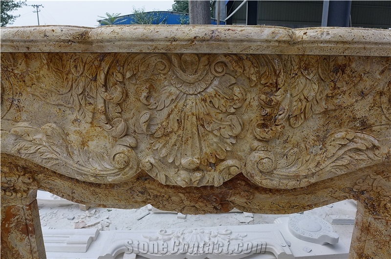 China High Quality Natural Marble Fireplace