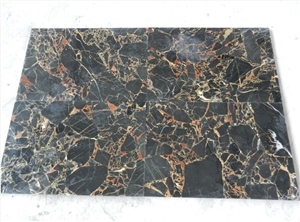 China Luxury Black Golden Marble Hot Selling Slabs & Tiles