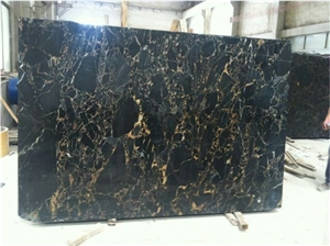 China Luxury Black Golden Marble Hot Selling Slabs & Tiles