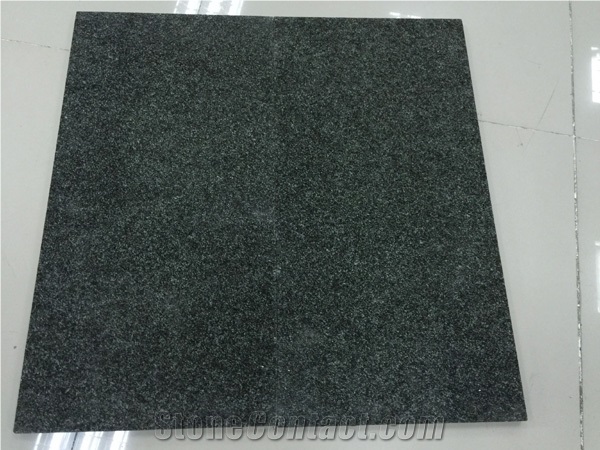Green Galaxy Granite Tiles, China Green Granite