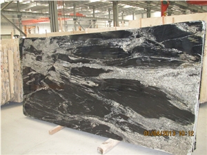 High Quality Nero Fantasy Granite Slabs & Tiles, China Black Granite