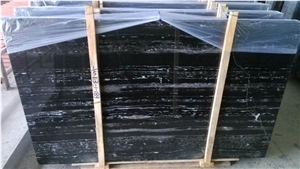 Hot Selling Chinese Portoro Silver Marble Slabs Marble Tiles with Best Quality Of the Marble, China Black Marble