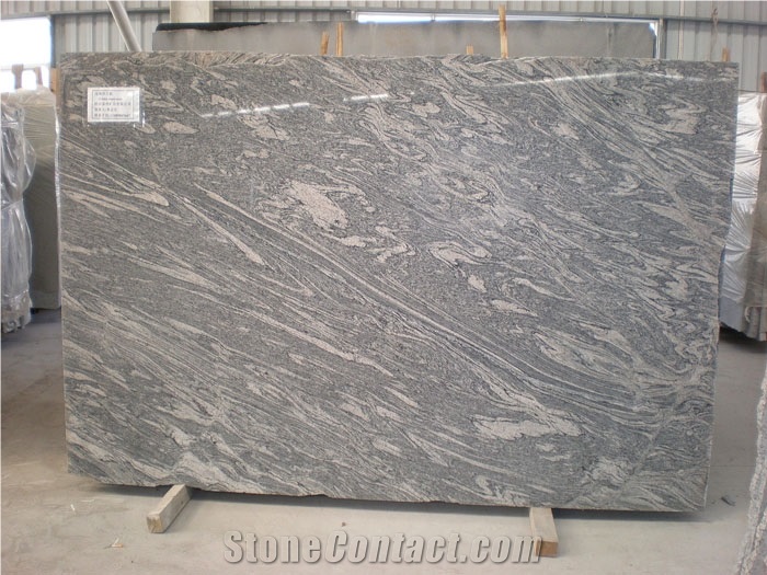Hot Slae Polished Ripple Sand China Light Grey Juparana Granite China Grey Juparana Granite Multicolor Grain Grey Granite Slabs & Tiles