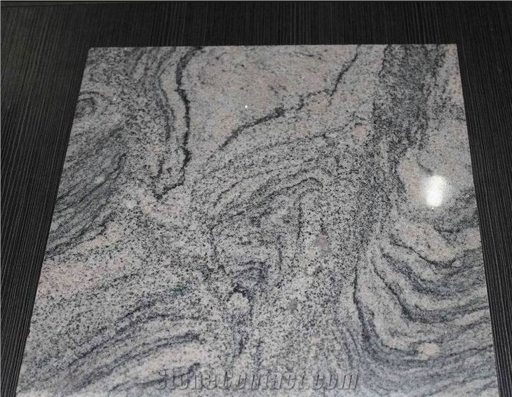 Hot Slae Polished Ripple Sand China Light Grey Juparana Granite China Grey Juparana Granite Multicolor Grain Grey Granite Slabs & Tiles