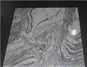 Hot Slae Polished Ripple Sand China Light Grey Juparana Granite China Grey Juparana Granite Multicolor Grain Grey Granite Slabs & Tiles