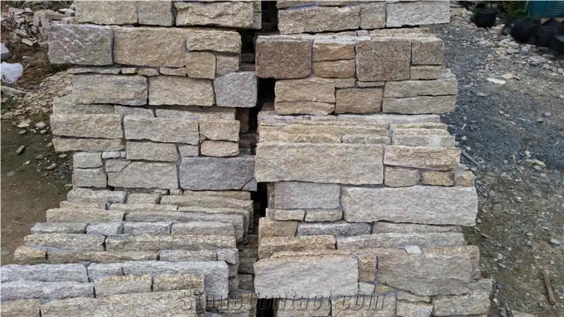Hottest China Yellow Quartize Wall Cladding -Yellow Quartize Cultured Stone -China Quarry Onwer