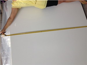 Popular Chinese Pure White Quartz Slab with High Quality and Competitive Price