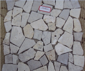 Professional Travertine Mosaic with Good Price, Beige Travertine Mosaic