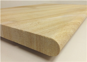 Quarry Owner Chinese Factory Teakwood Sandstone Pool Coping, Teakwood Yellow Sandstone Pool Coping