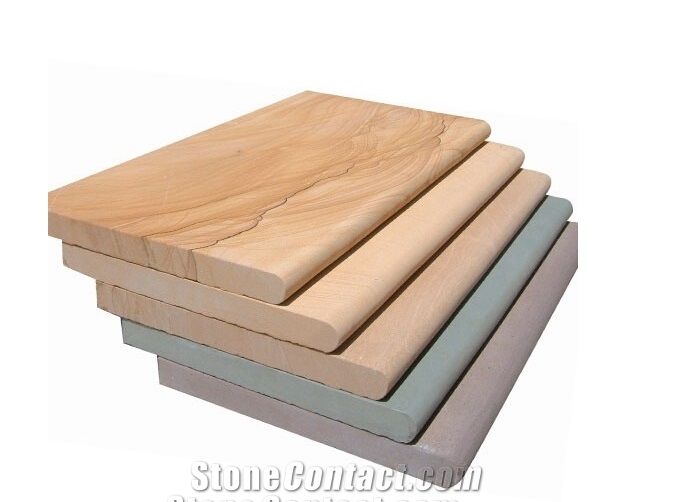 Quarry Owner Chinese Factory Teakwood Sandstone Pool Coping, Teakwood Yellow Sandstone Pool Coping