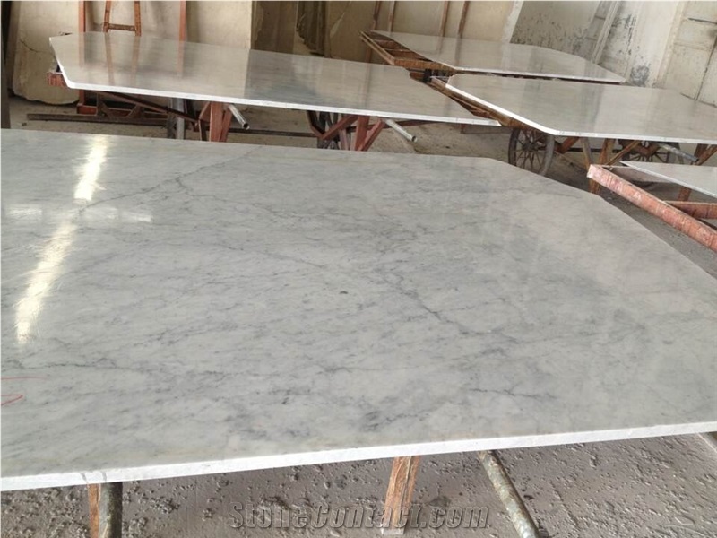 White Marble Carrara White Polished Marble Tile/Slabs Selling, Carrara Grigio Curva White Marble