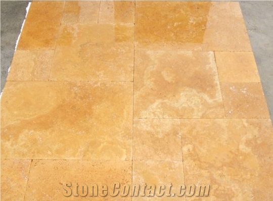 Sivas Yellow Travertine Tiles