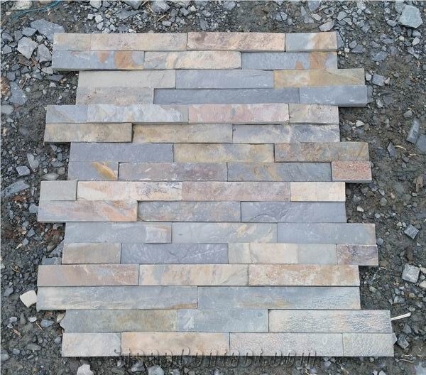 China Multicolor Slate Cultured Stone/Slate Culture Stone/Culture Slate/Slate Wall Cladding