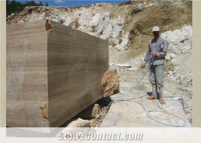 Denizli Noce Travertine Blocks