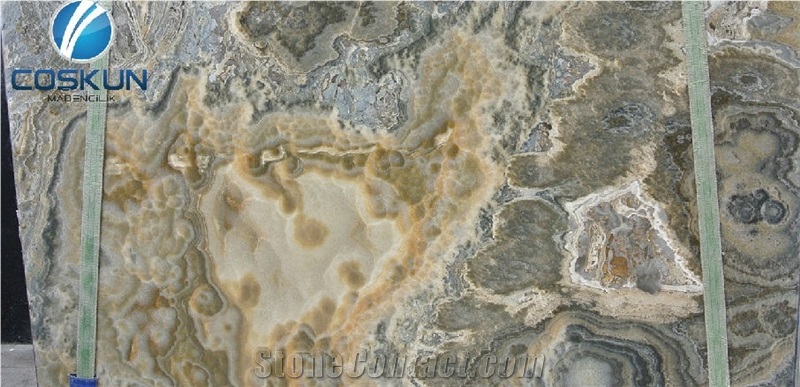 Sunset Cloud Onyx Slabs, Multicolor Onyx Tiles & Slabs Turkey