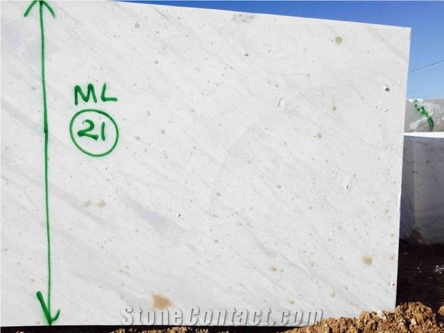 Volakas Diagonal and Volakas flower type Marble Blocks