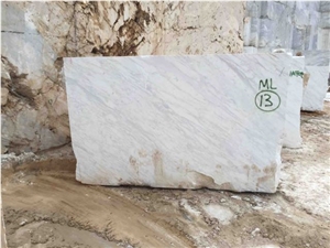 Volakas Diagonal and Volakas flower type Marble Blocks