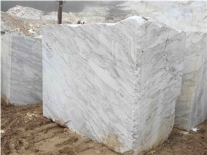 Volakas Diagonal and Volakas flower type Marble Blocks