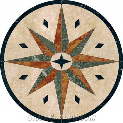 Marble Design Waterjet Medallions