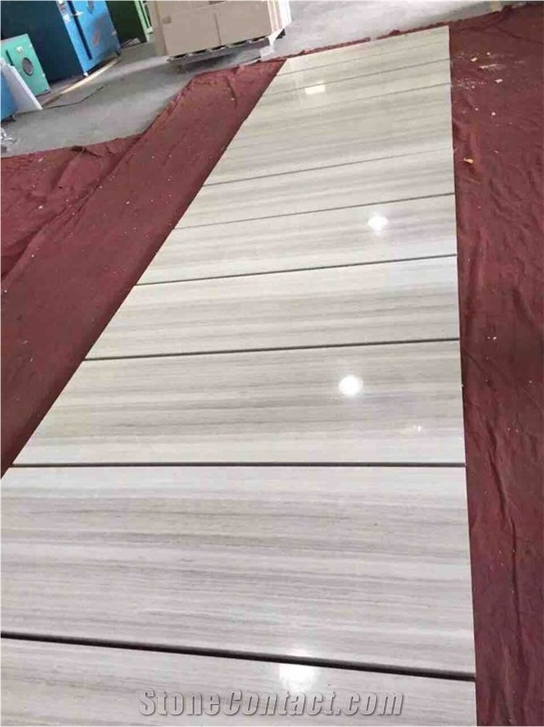 White Wood Marble Slabs & Tiles