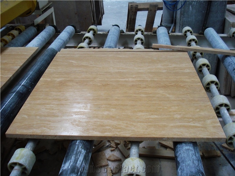 Veincut Travertine Big Tiles, Project Size