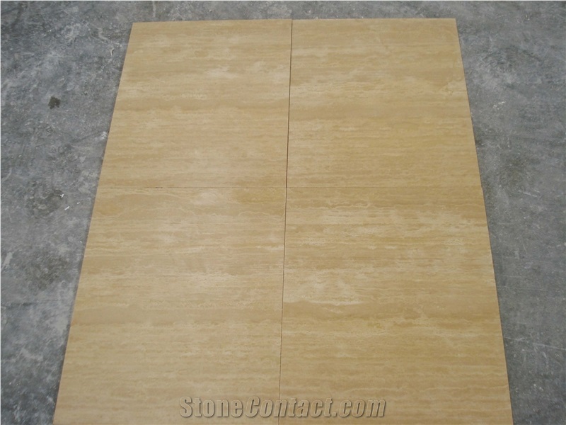 Veincut Travertine Big Tiles, Project Size