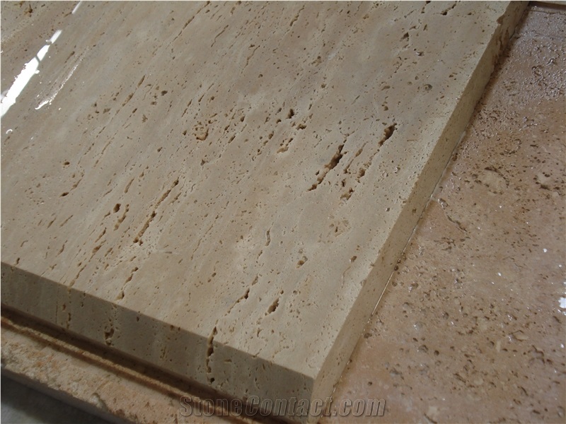 Veincut Travertine Big Tiles, Project Size