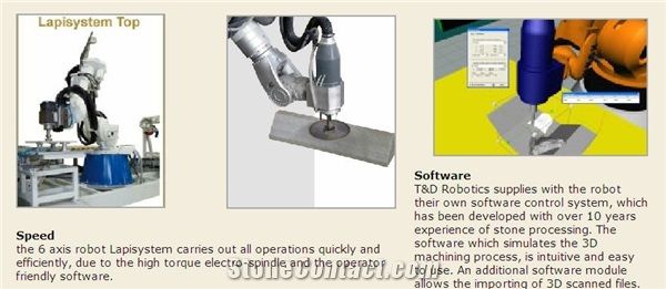 Lapisystem Robots for Stone and Glass