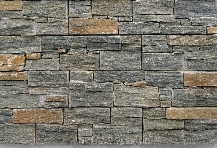 Exposed Wall Stone Veneer,Ledge Stone Cement Back