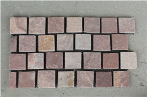 Red Sandstone Cube Stone Cubes Paving