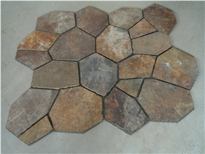 Rusty Slate Multicolor Flagstone Paving
